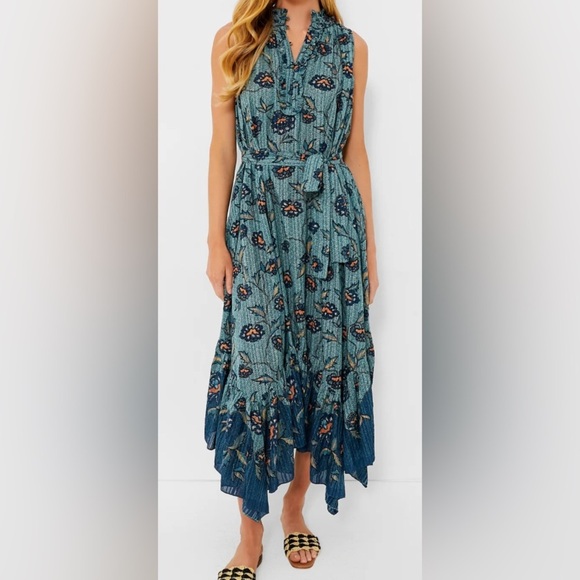 NWT Ulla Johnson Beverly Dress Cornflower Size 8 - Picture 1 of 11